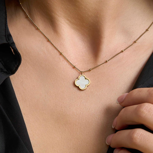 Kismat Clover Pearl Necklace