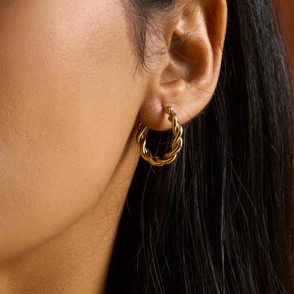 Eternal Twist Hoop Earrings