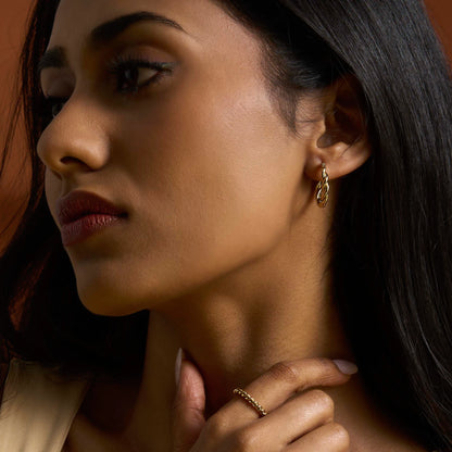 Eternal Twist Hoop Earrings
