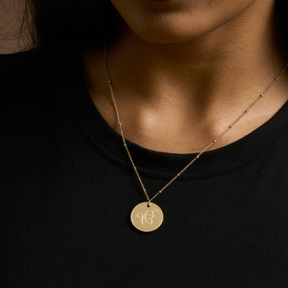 Ik Onkar necklace premium pendant – Sikh symbol jewellery in gold and silver