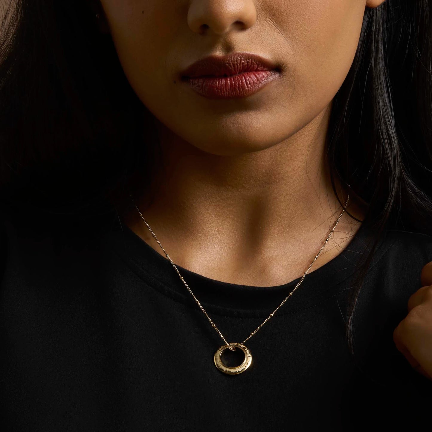 Kara necklace premium pendant – Sikh symbol jewellery in gold and silver