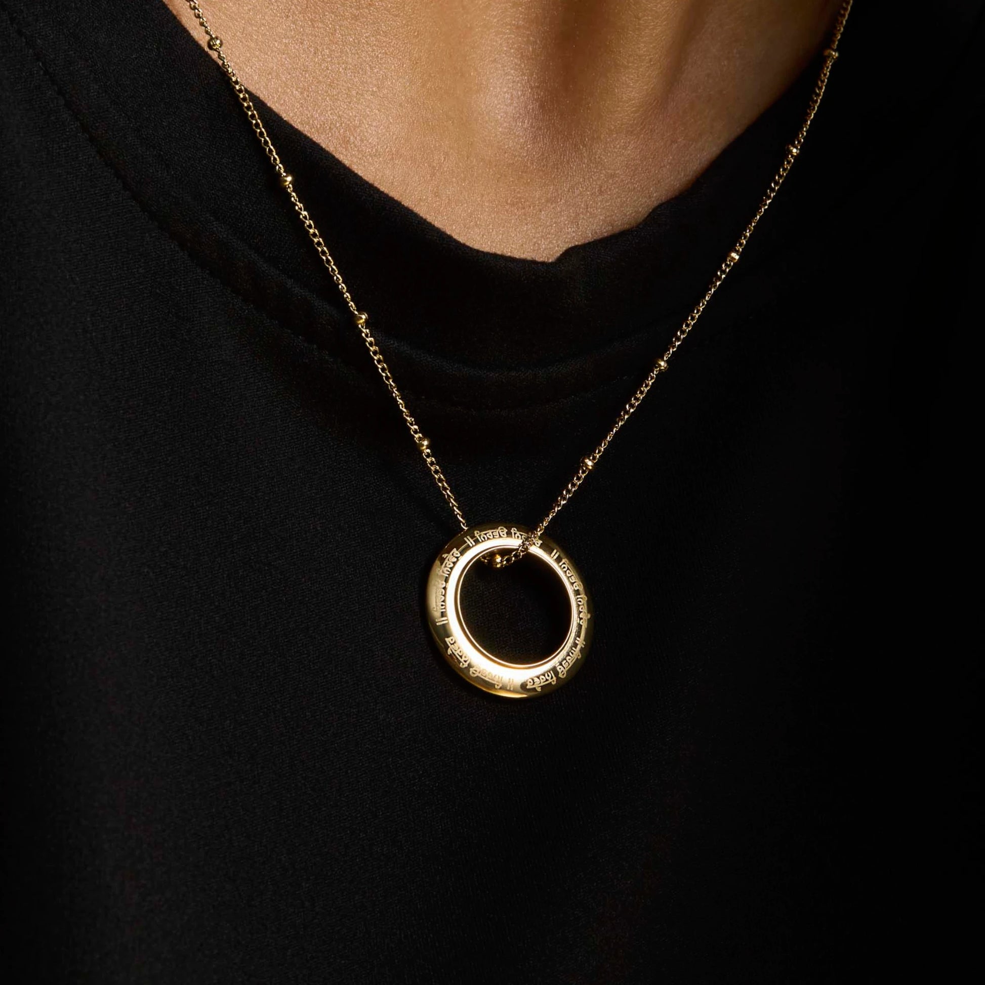 Kara necklace premium pendant – Sikh symbol jewellery in gold and silver