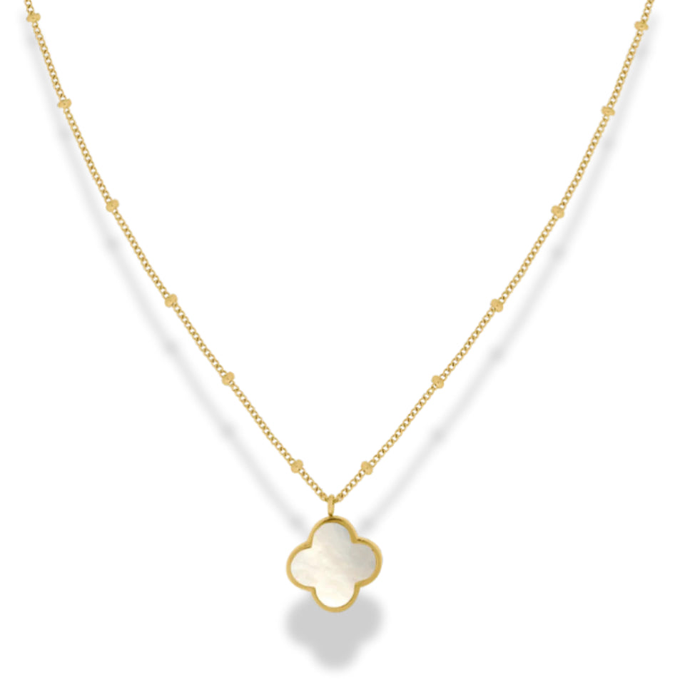 Kismat Clover Pearl Necklace