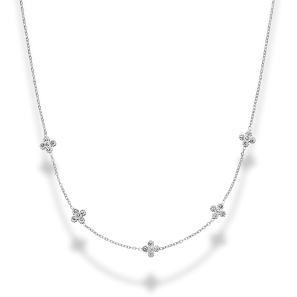 Pavé Flora Necklace