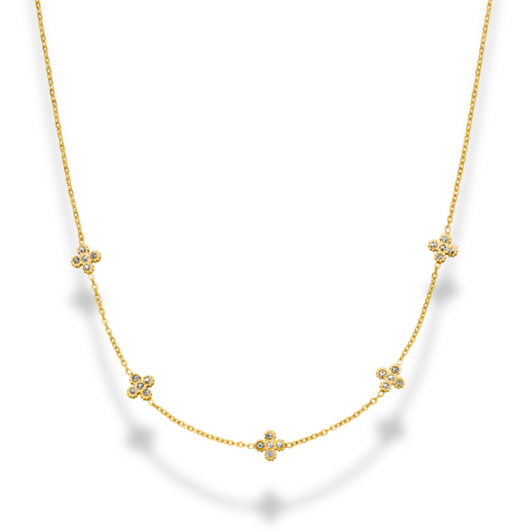 Pavé Flora Necklace