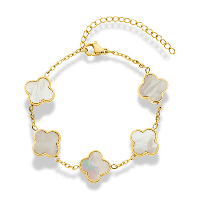 Kismat Clover Pearl Bracelet
