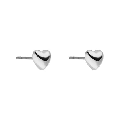 Petite Heart Stud Earrings